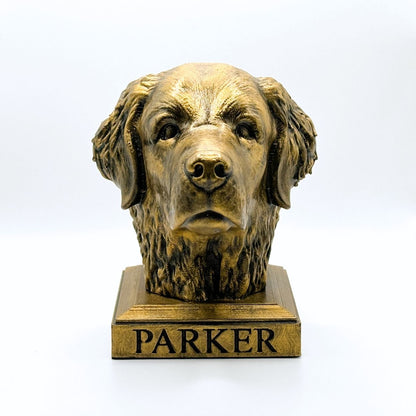 Personalized Golden Retriever Dog Memorial Statue