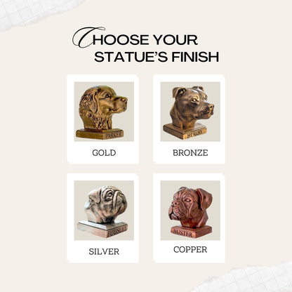 Personalized Staffordshire Terrier Dog Memorial Statue