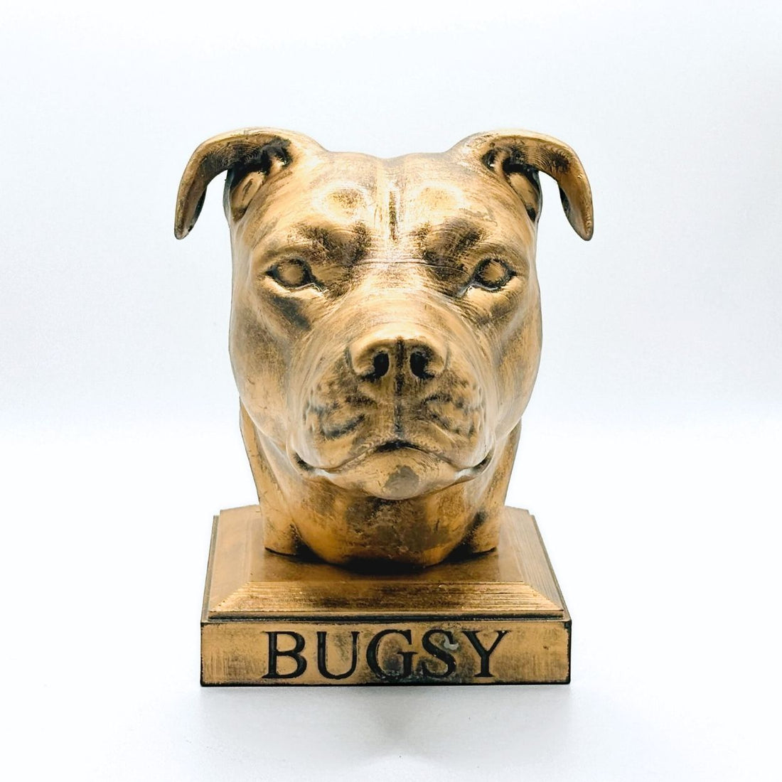 Personalized Staffordshire Terrier Dog Memorial Statue