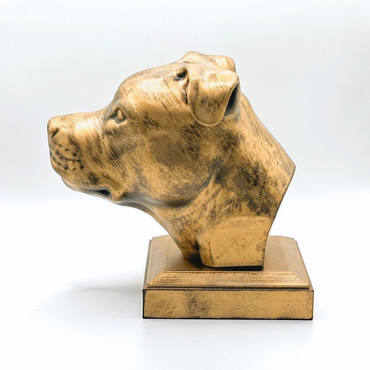 Personalized Staffordshire Terrier Dog Memorial Statue