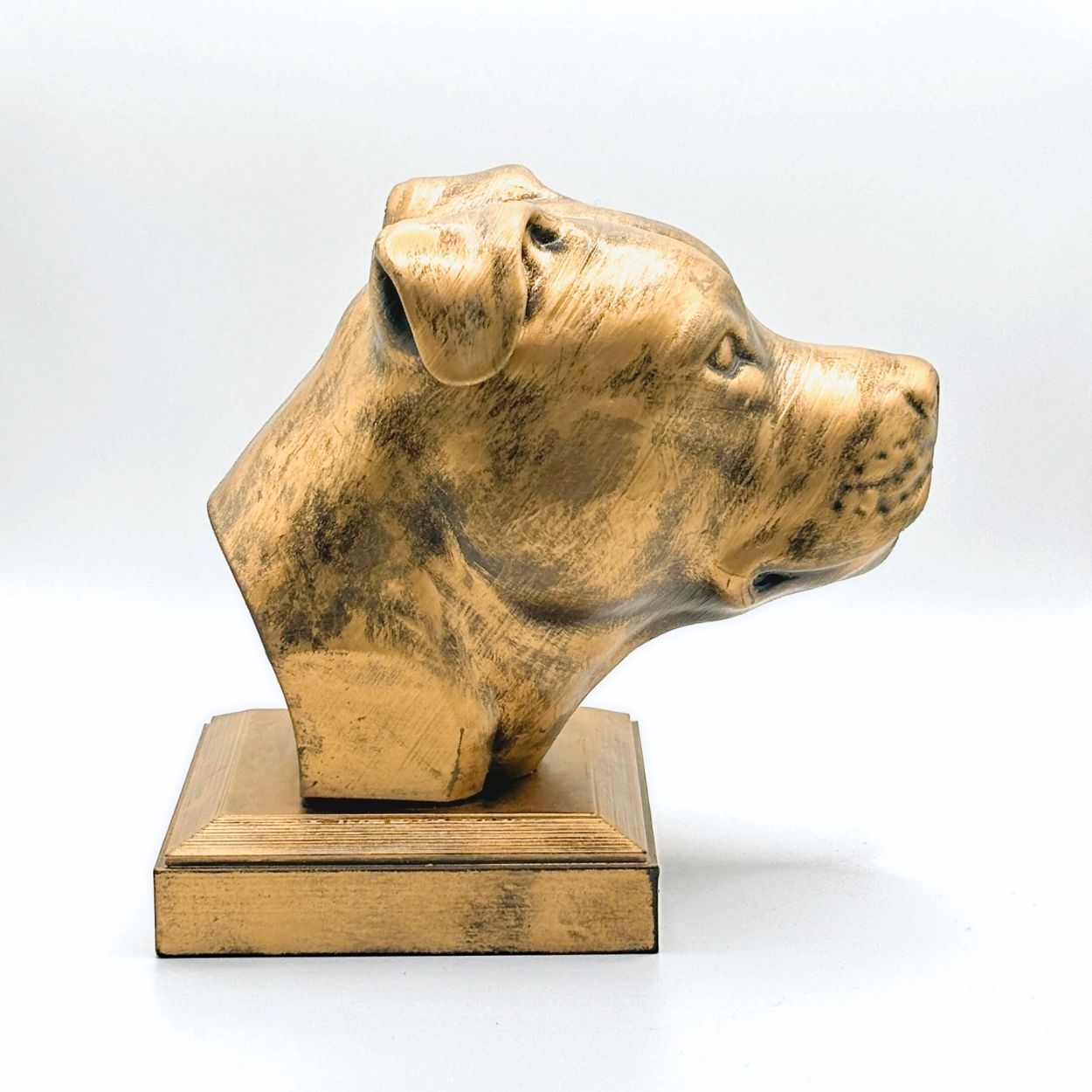 Personalized Staffordshire Terrier Dog Memorial Statue