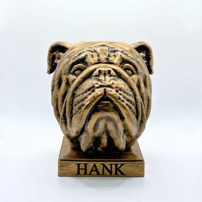 Personalized English Bulldog Dog Statue