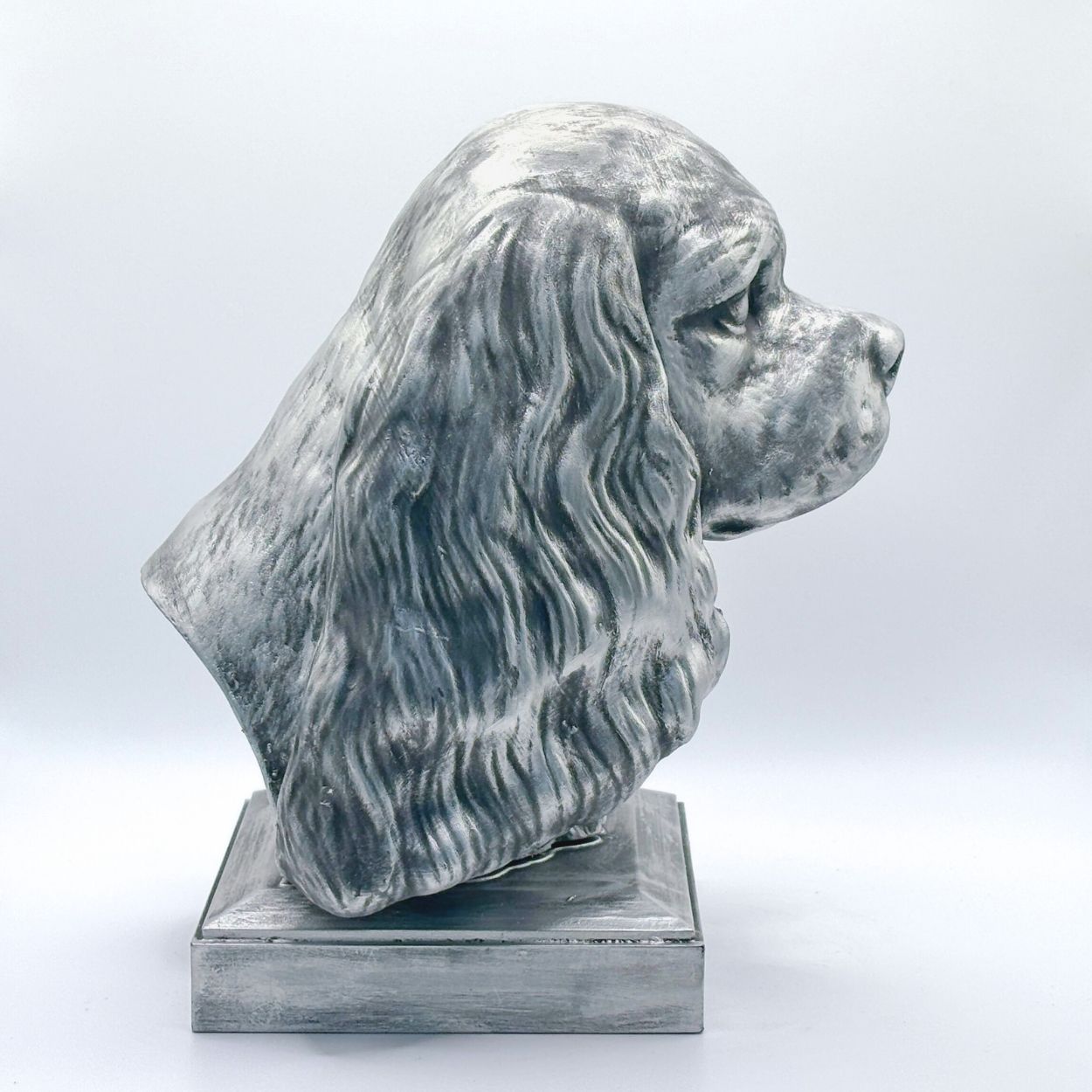 Personalized Cavalier King Charles Spaniel Dog Memorial Statue