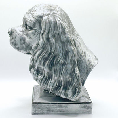 Personalized Cavalier King Charles Spaniel Dog Memorial Statue