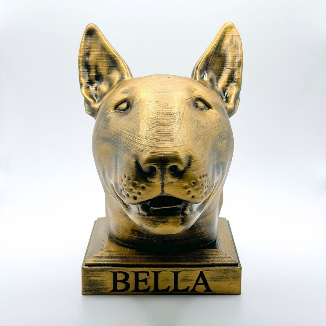 Personalized Bull Terrier Dog Statue