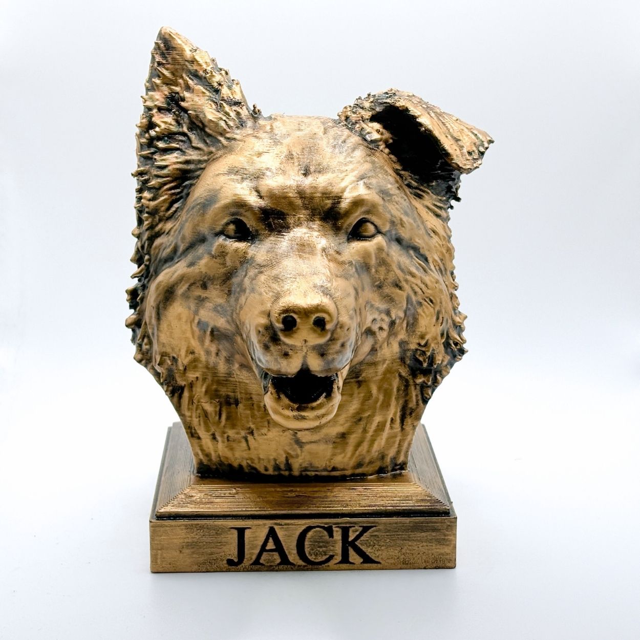 Personalized Border Collie Dog Statue