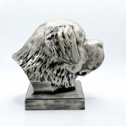 Personalized Saint Bernard Dog Statue