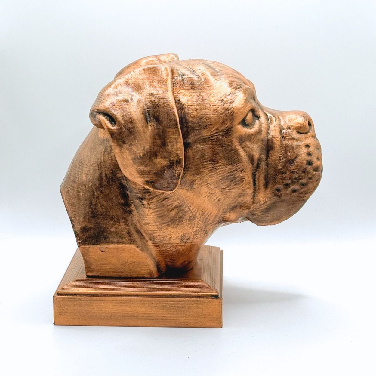 Personalized Boxer Dog Memorial Statue