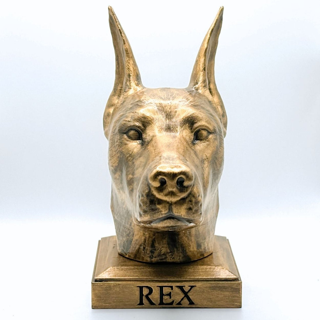 Personalized Doberman Dog Memorial Statue