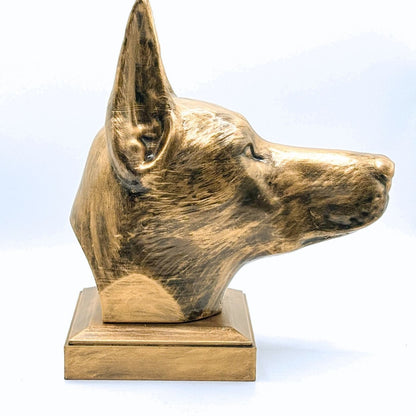 Personalized Doberman Dog Memorial Statue