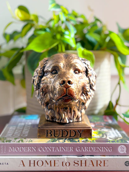 Personalized Bernese Mountain Dog Statue