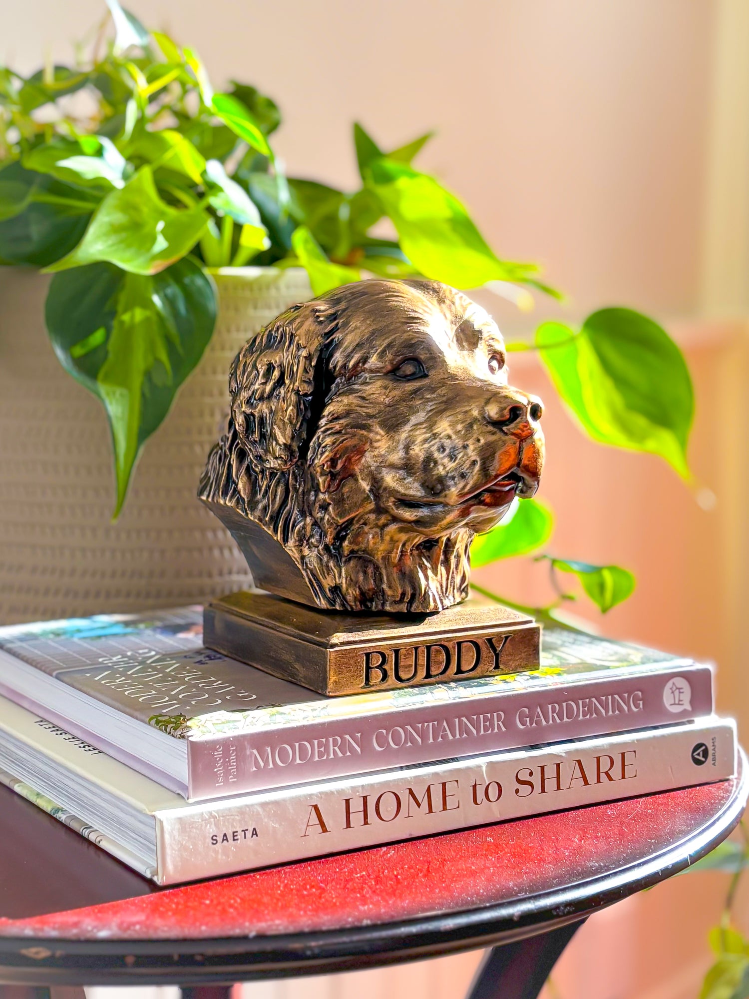 Personalized Bernese Mountain Dog Statue