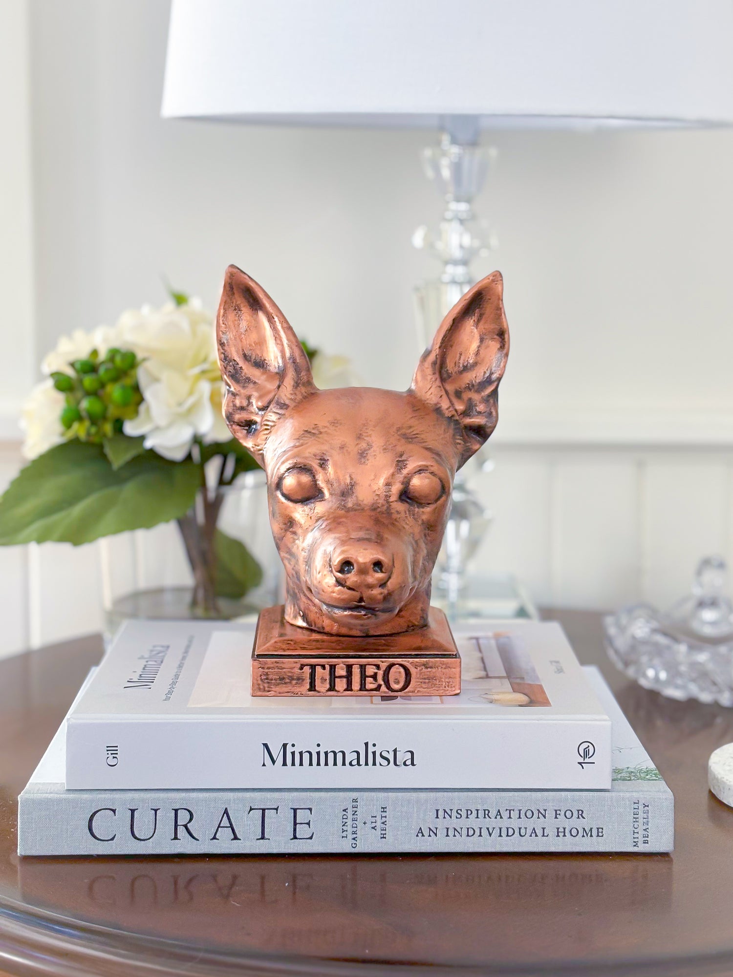 Personalized Miniature Pinscher Dog Memorial Statue