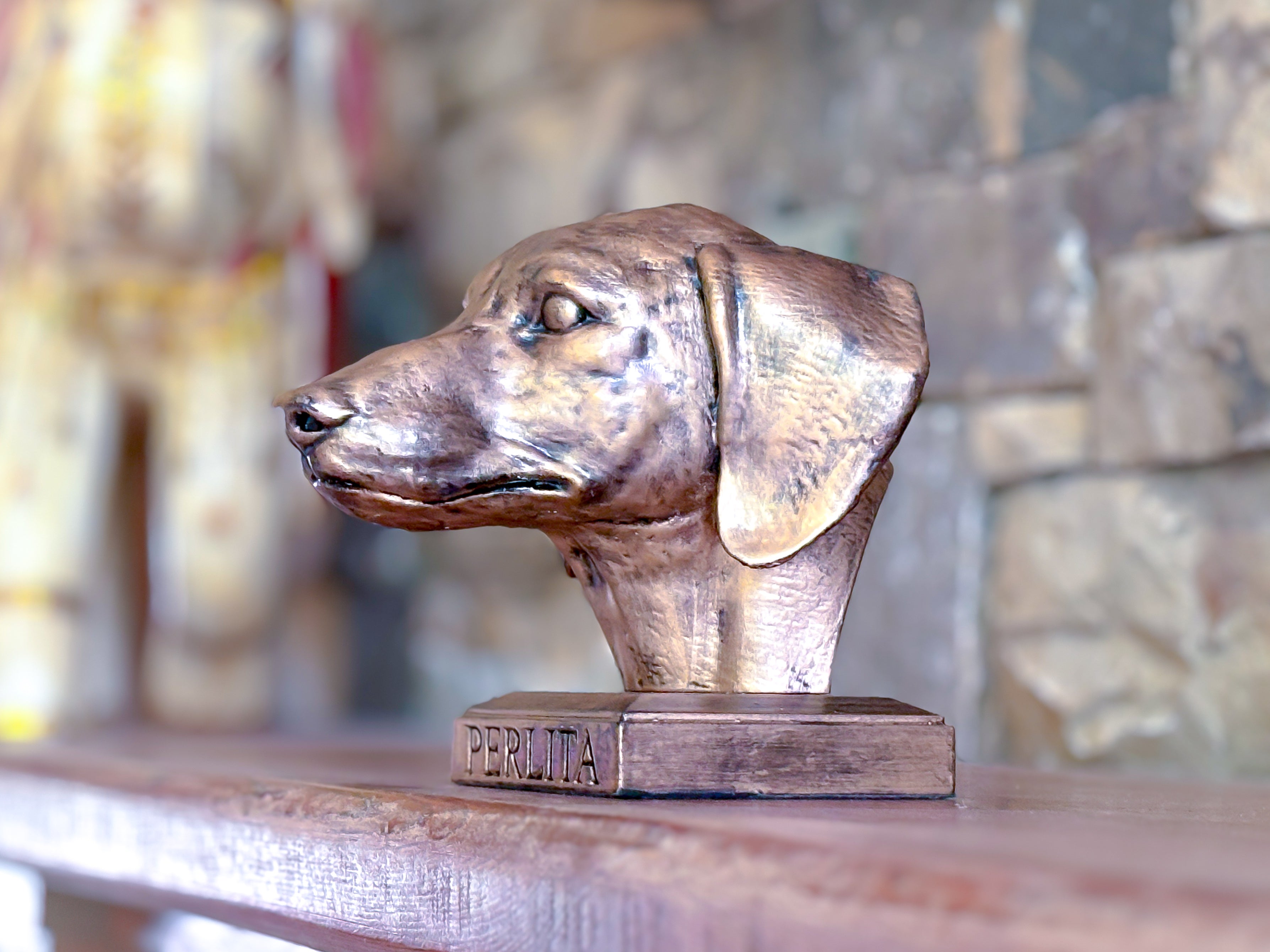 Personalized Short-Haired Dachshund Dog Statue