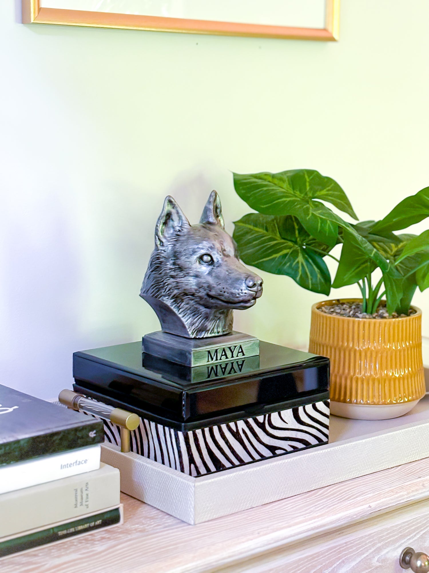 Personalized Husky Dog Statue