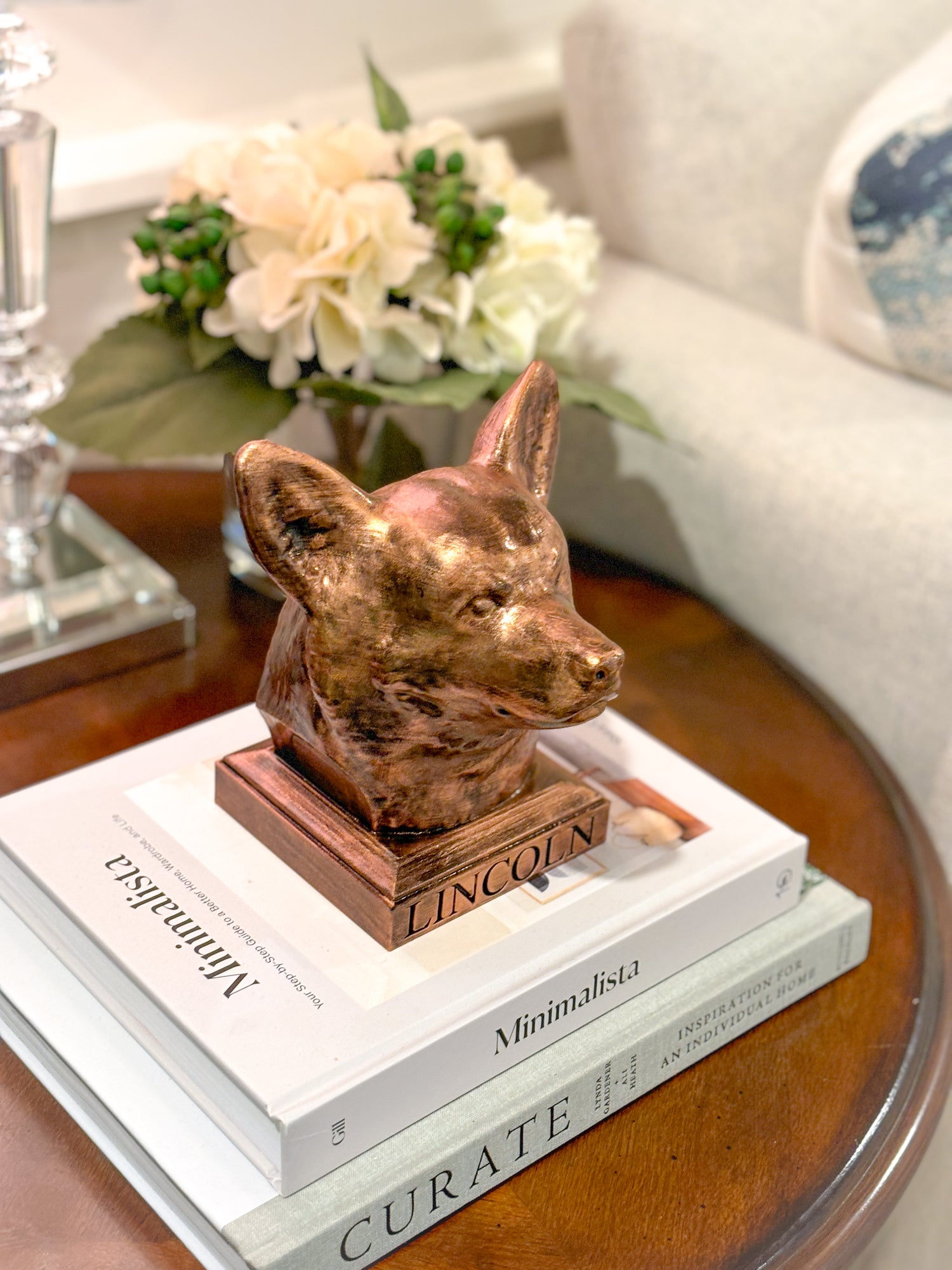 Personalized Pembroke Welsh Corgi Dog Statue