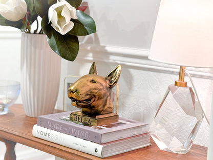 Personalized Bull Terrier Dog Statue