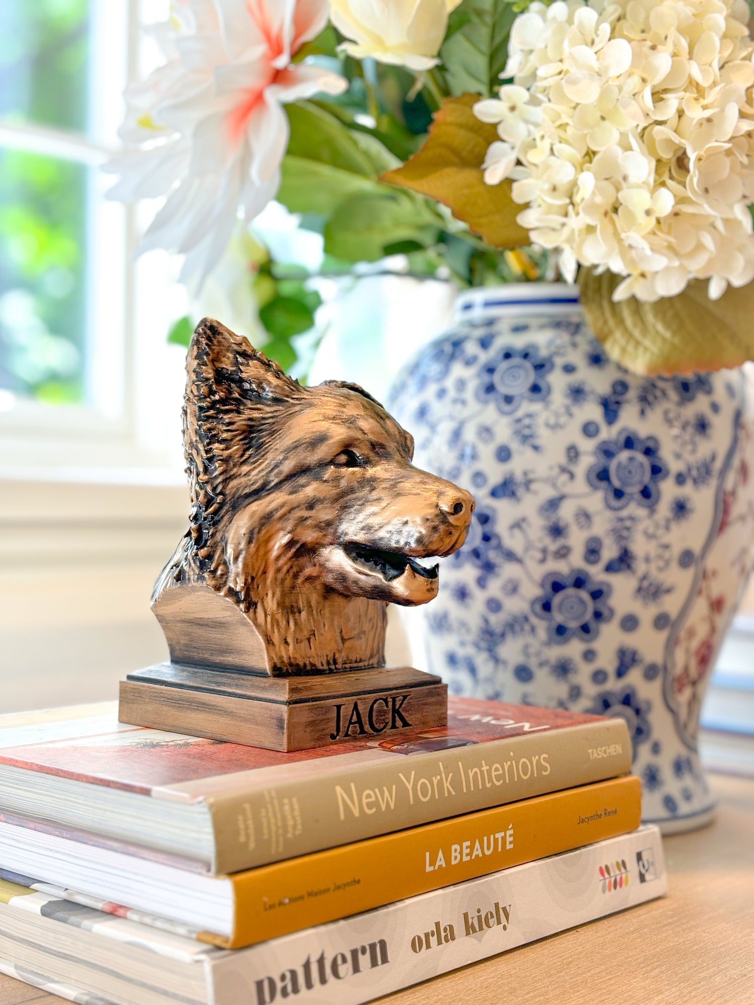 Personalized Border Collie Dog Statue