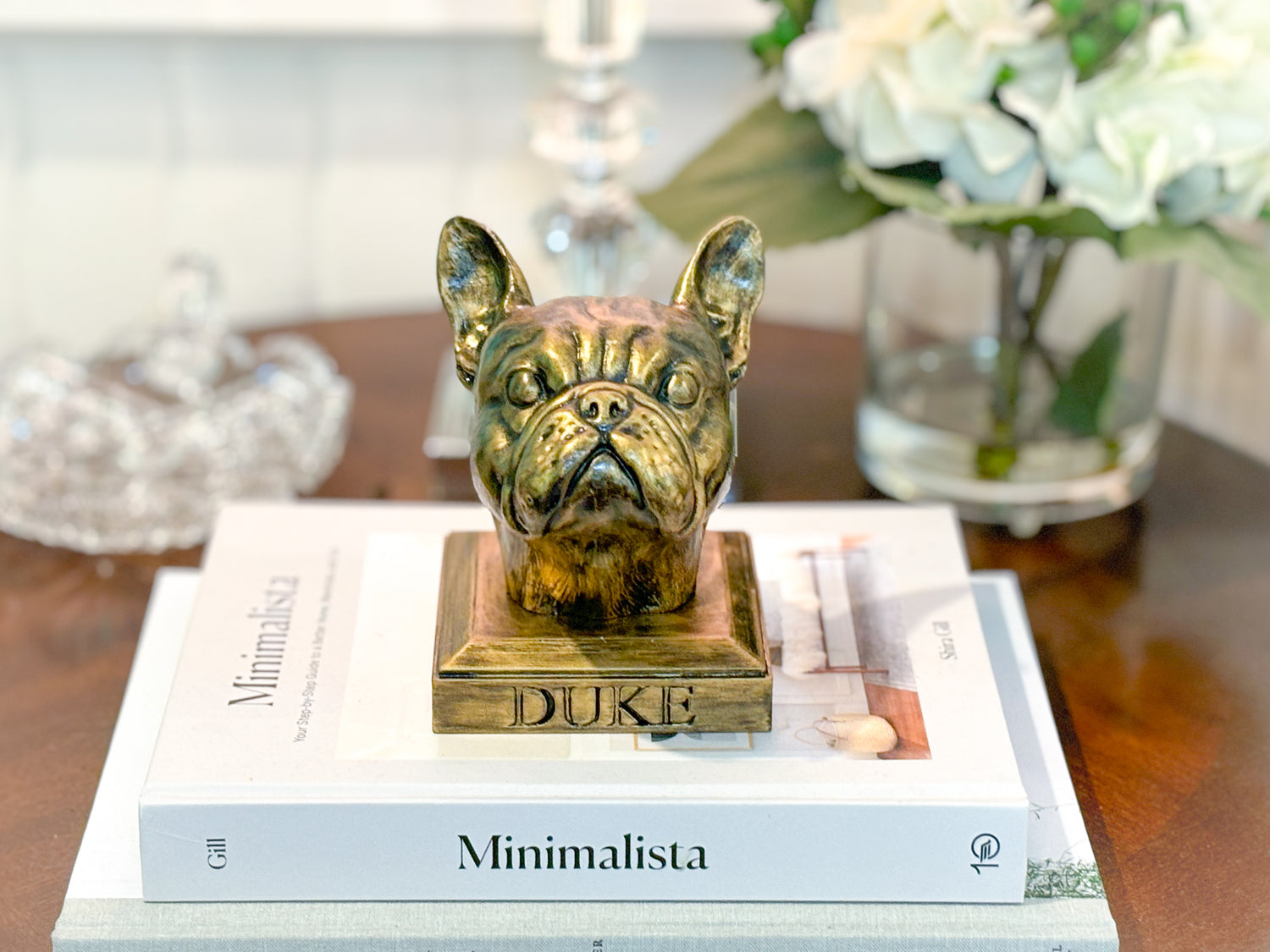 Personalized French Bulldog Dog Memorial Statue